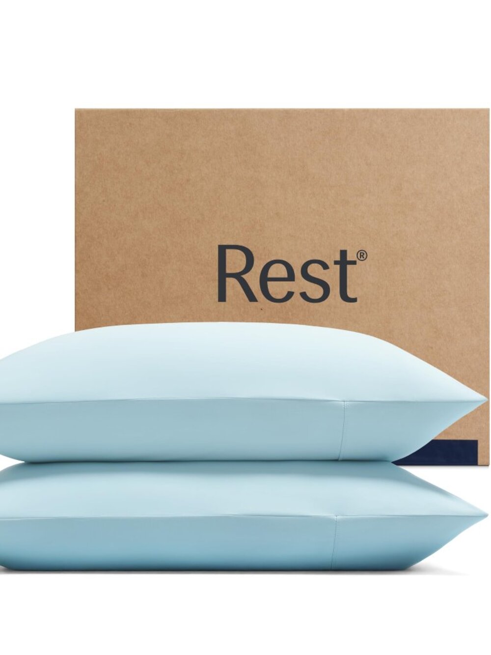 REST Evercool+Cooling Pillowcases Standard Size 2PCS for Hot Sleepers  19x35 in